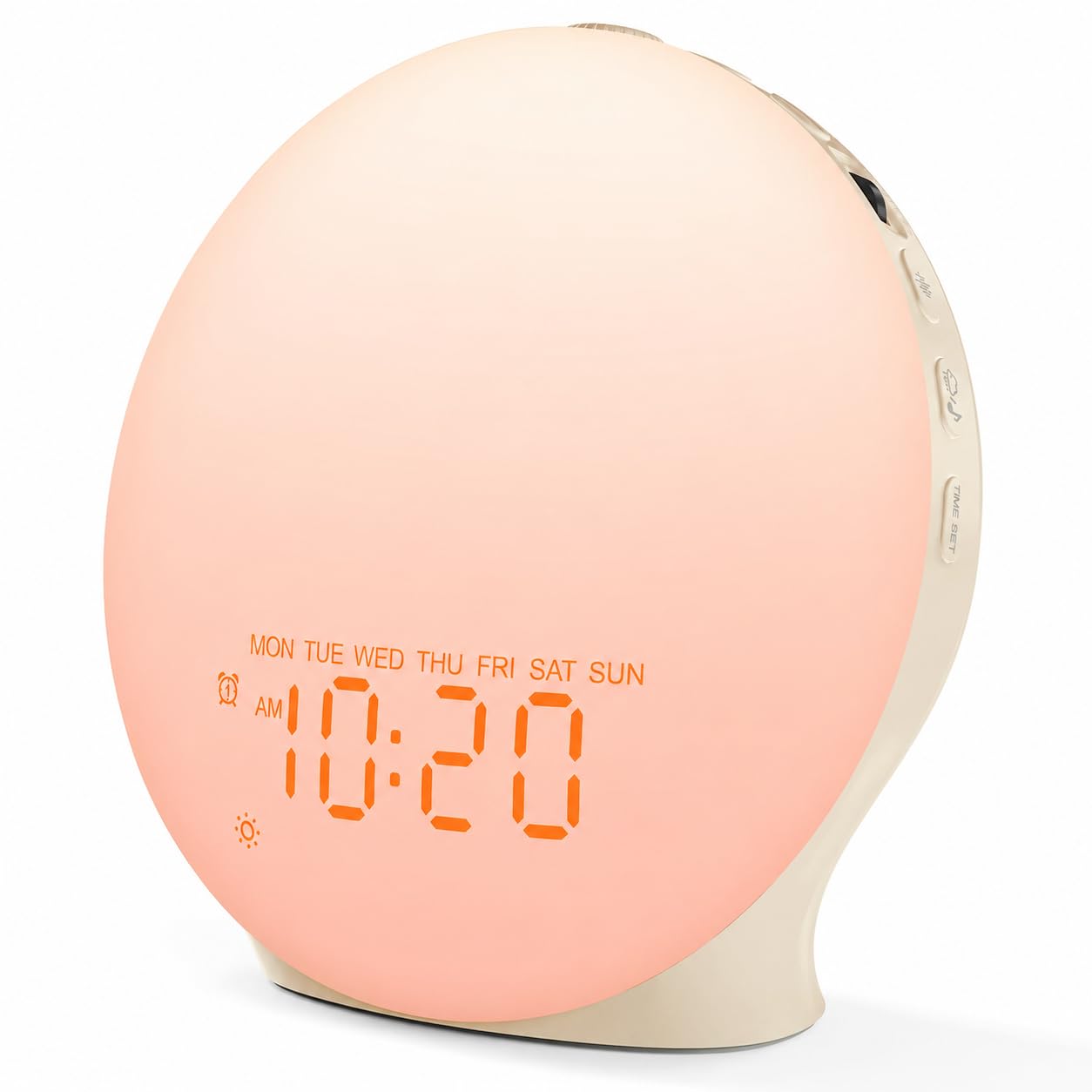 JALL Full Screen Sleep Sound Machine Sunrise Alarm Clock