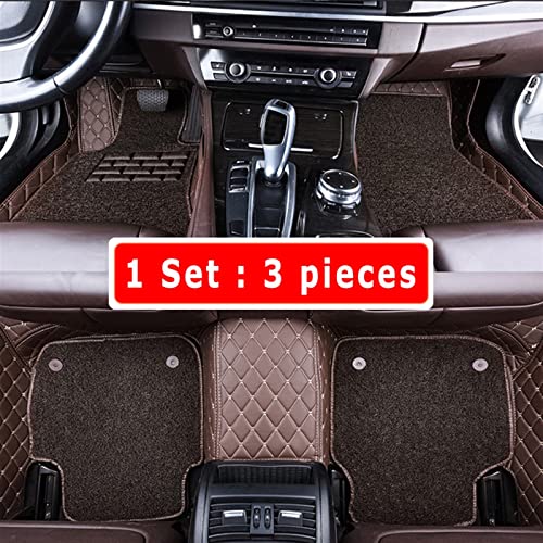Tapis de sol Audi Q7 2016-2019 sur mesure 7 places double couche café