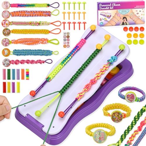 gesboole Friendship Bracelet Making Kit for Girls 8-12 - DIY Friendship Bracelets Kit for Kids & Arts and Craft Kits for Girls Ages 8-12 - Popular Bracelets String Maker Toys Set
