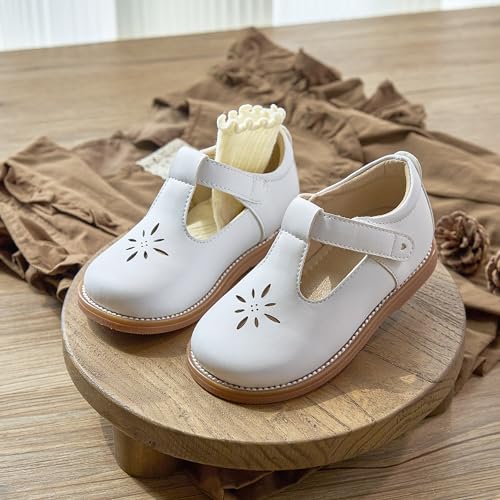 Image of Flaryzone Toddler Little Girl Mary Jane School Uniform Oxfords Flat Dress Shoes