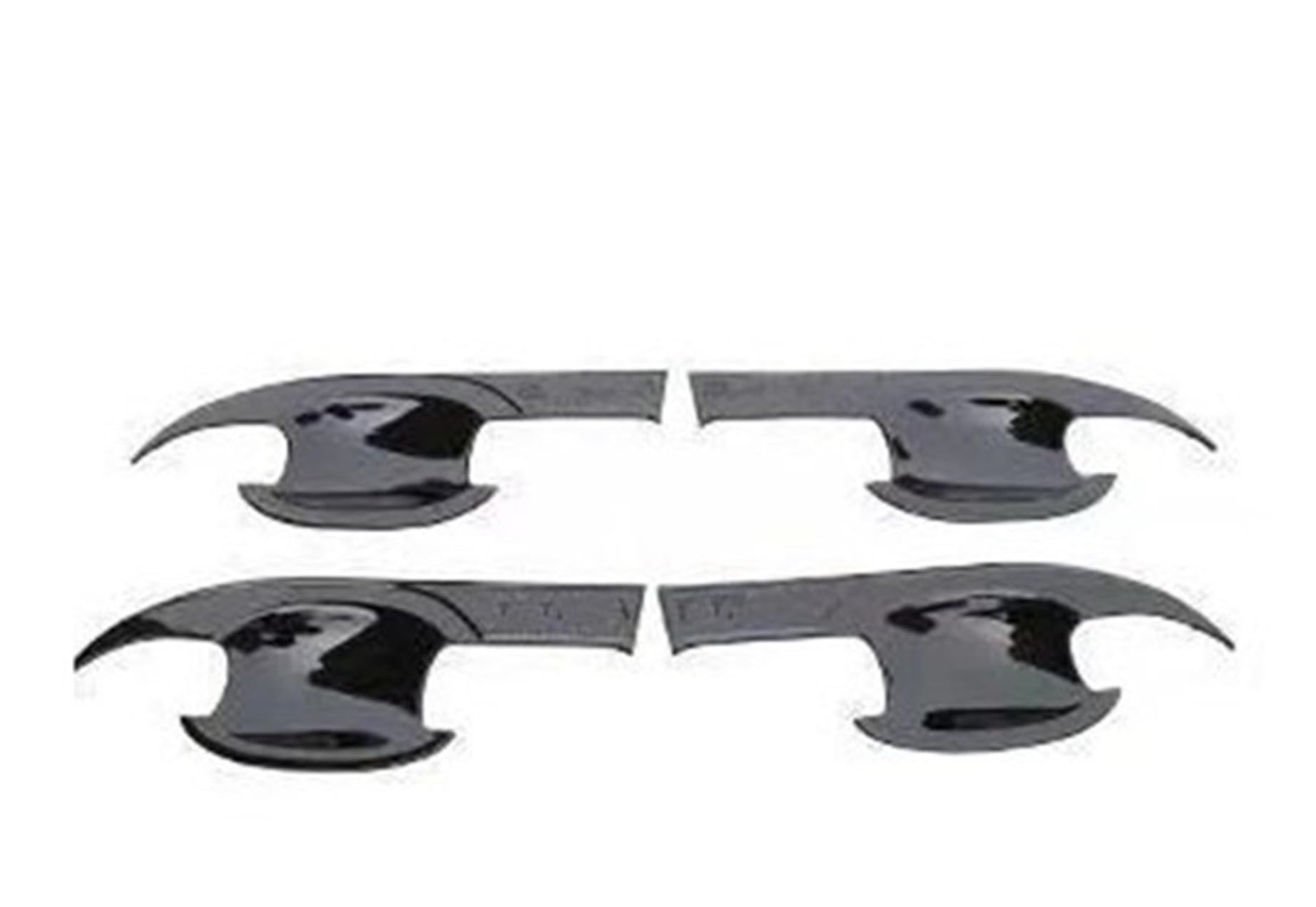 SLIMES Carbon Fiber Stickers Door Bowl Holder Handle Frame Cover Trims for Hyundai for Elantra 21-23 Car Exterior Accessories Protection(Black 1)