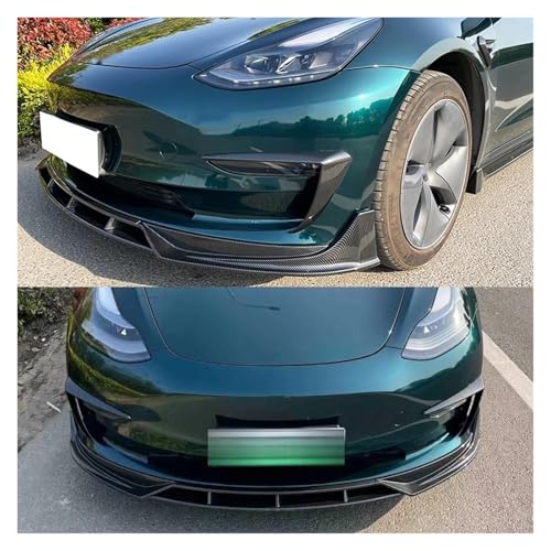 Aileron séparateur avant Tesla Model 3 abîmé ? Lèvre carbone