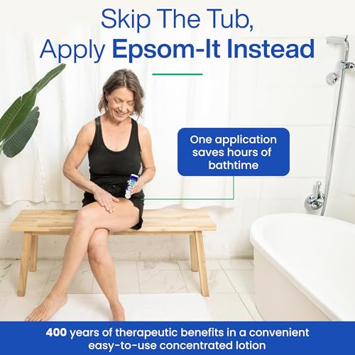 Image of Epsom-It Soothing Muscle Set - Epsom Salt and Magnesium Lotion and Rollerball, for Muscle Discomfort and Stiffness, Tired Legs, Knees, and Feet (2-Pack)