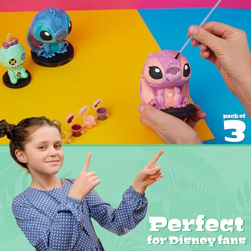 Peinture plâtre Stitch pack de 3 figurines pour activité manuelle