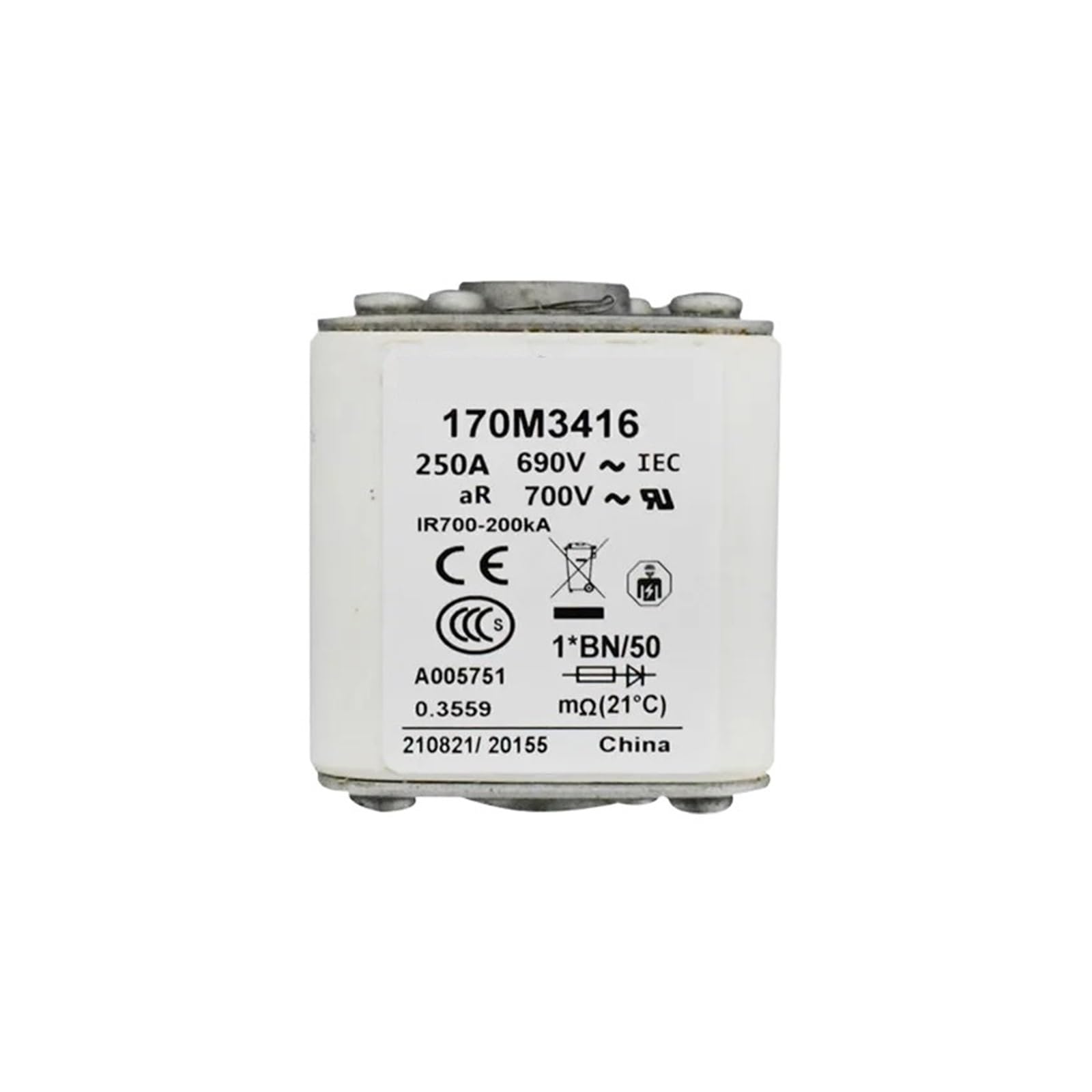 Peqyuacte 5V 170M3416 High-Voltage Fuse/Low-Voltage Fast Fuse Electronic Components