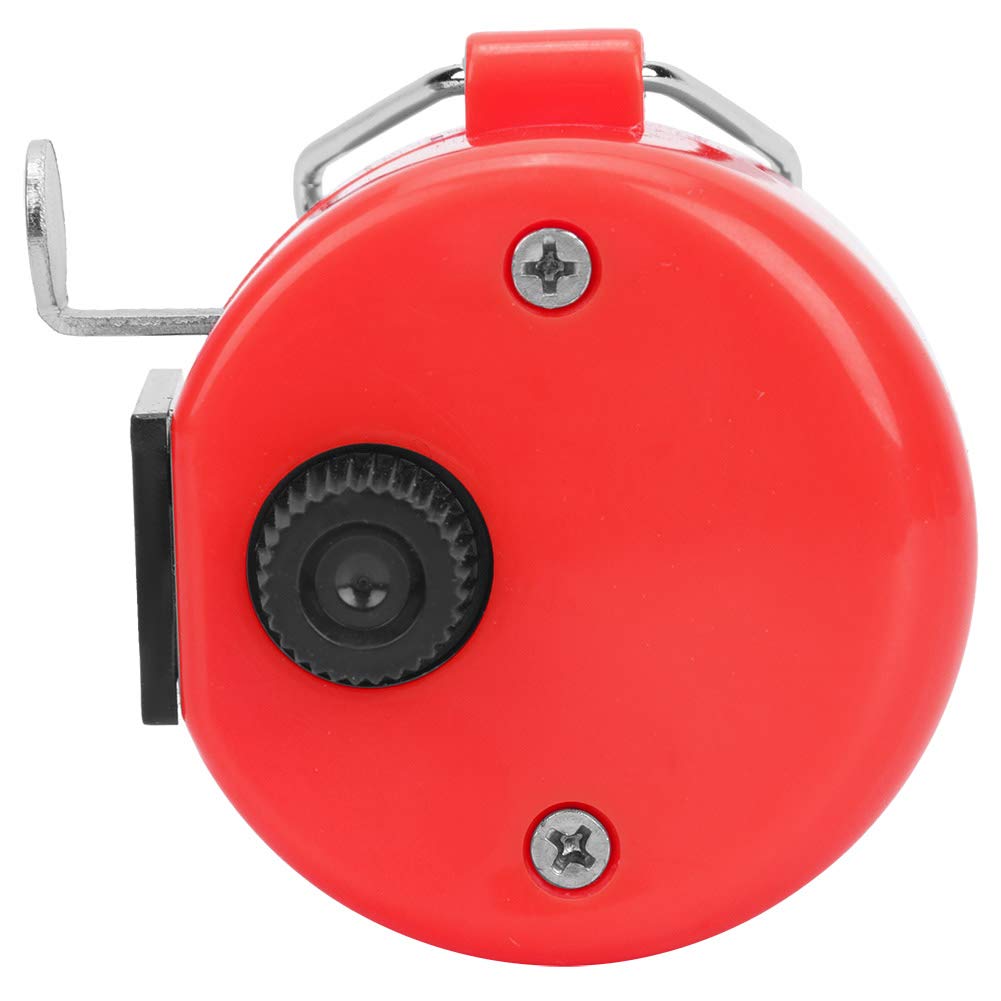 Contador Electrónico Manual De 4 Dígitos – Plástico Rojo, Con Clip Para Dedo Y Reinicio, Para Entrenamiento Y Actividades