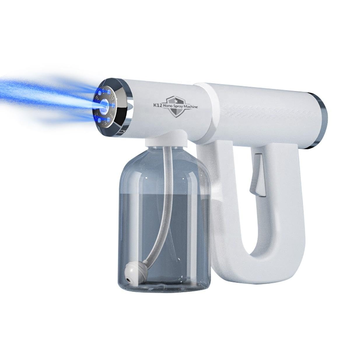 Atomizer Sprayer Gun Handheld Nano Spray Cordless Steam Large Capacity Electric Fogger Machine for Car School Home Hotel, 1500mAh