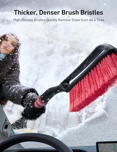 Image of AstroAI 27 inch 2-in-1 Detachable Snow Brush & Ice Scrapers for Car Windshield