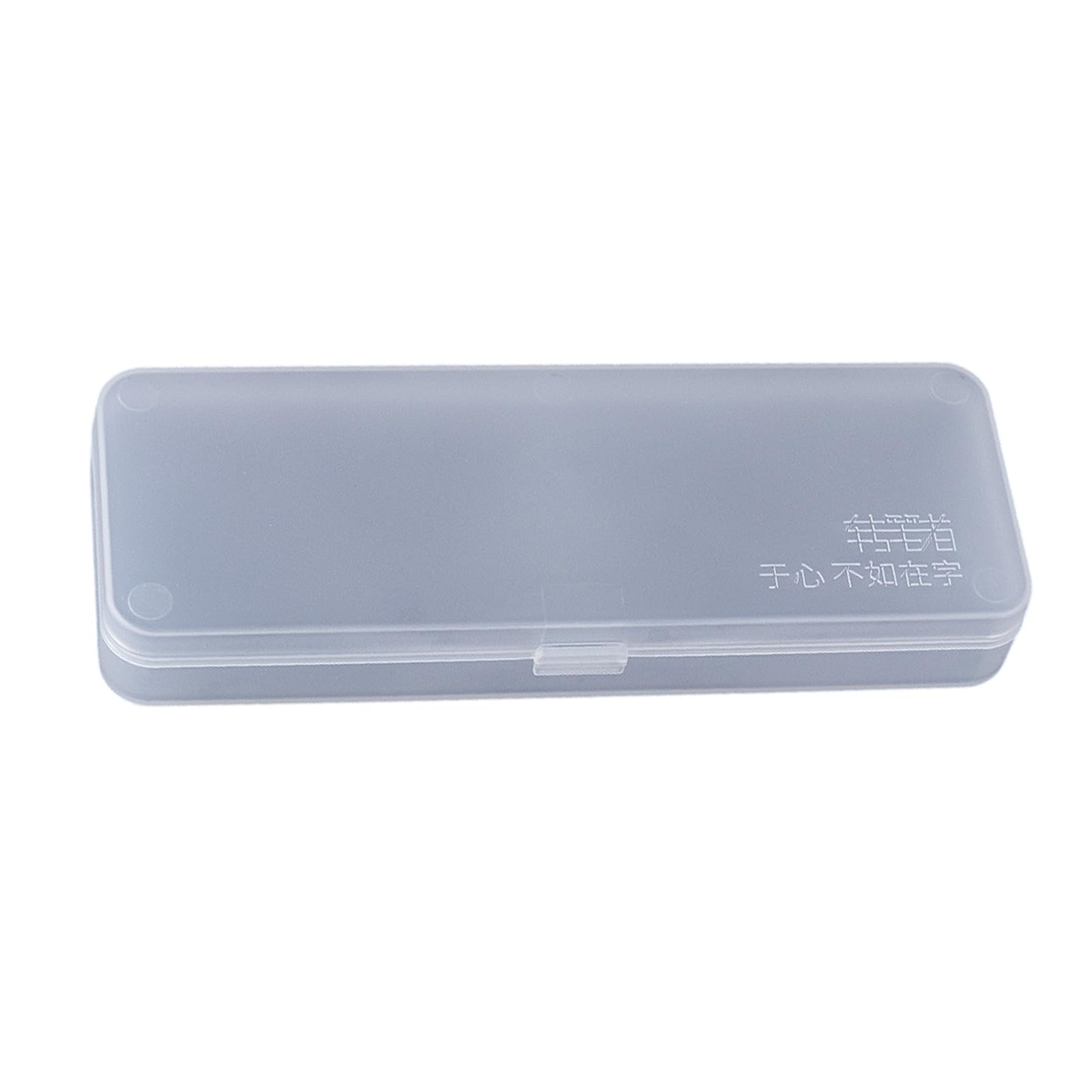 Hsioluted Clear Pencil Box Pencil Container Case Pen Box Desk Organisers Large Capacity Storage for School Clear Container
