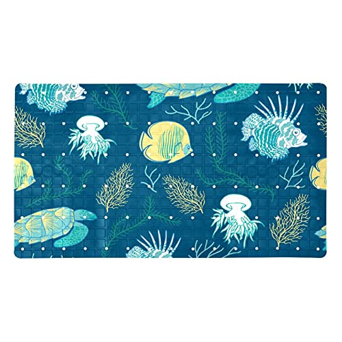 Tapis de bain antidérapant lavable en machine pour baignoire - 2