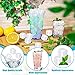 Tivcck 80 Pack Reusable Ice Cubes,Plastic Ice Cubes Reusable Frozen Cubes,Refreezable Ice Cubes,Reusable Ice Cube for Drinks,Wine,Whiskey,Cocktails,Non-Melting,Washable (Square,Transparent)