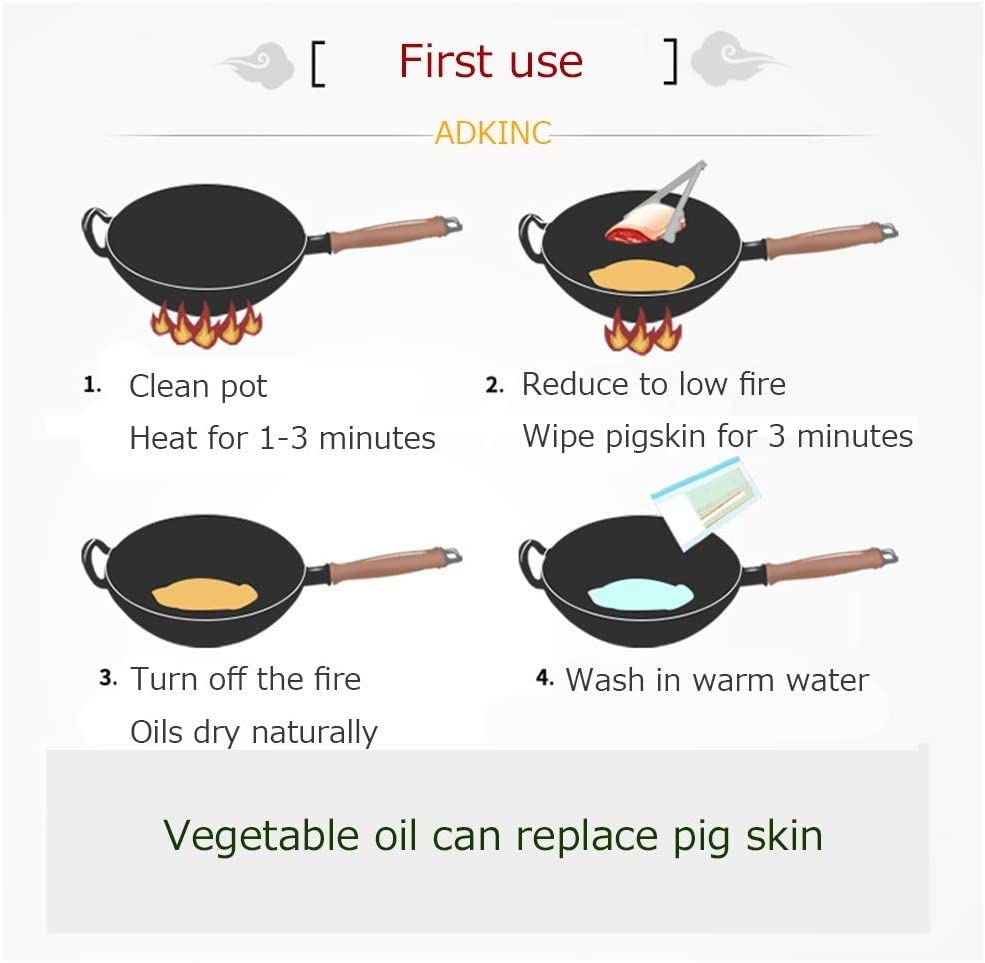 Wok de Hierro Fundido para Todas Las Cocinas miniatura 6