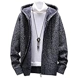 [LUXIA FILL] ルクシア フィル］ ニット パーカー ダークグレー M カラー サイズ ビッグ ゆったり 大きめ 大きい ジップ アップ ふわふわ もこもこ モコモコ 裏 起毛 ボア おしゃれ 長袖 あったか 前開き セーター フリース 細身 シルエット せーたー トップス スエット 通学 用 男子 男の子 キッズ ジュニア 子供 秋冬 冬 冬物 雪 冬用 冬服