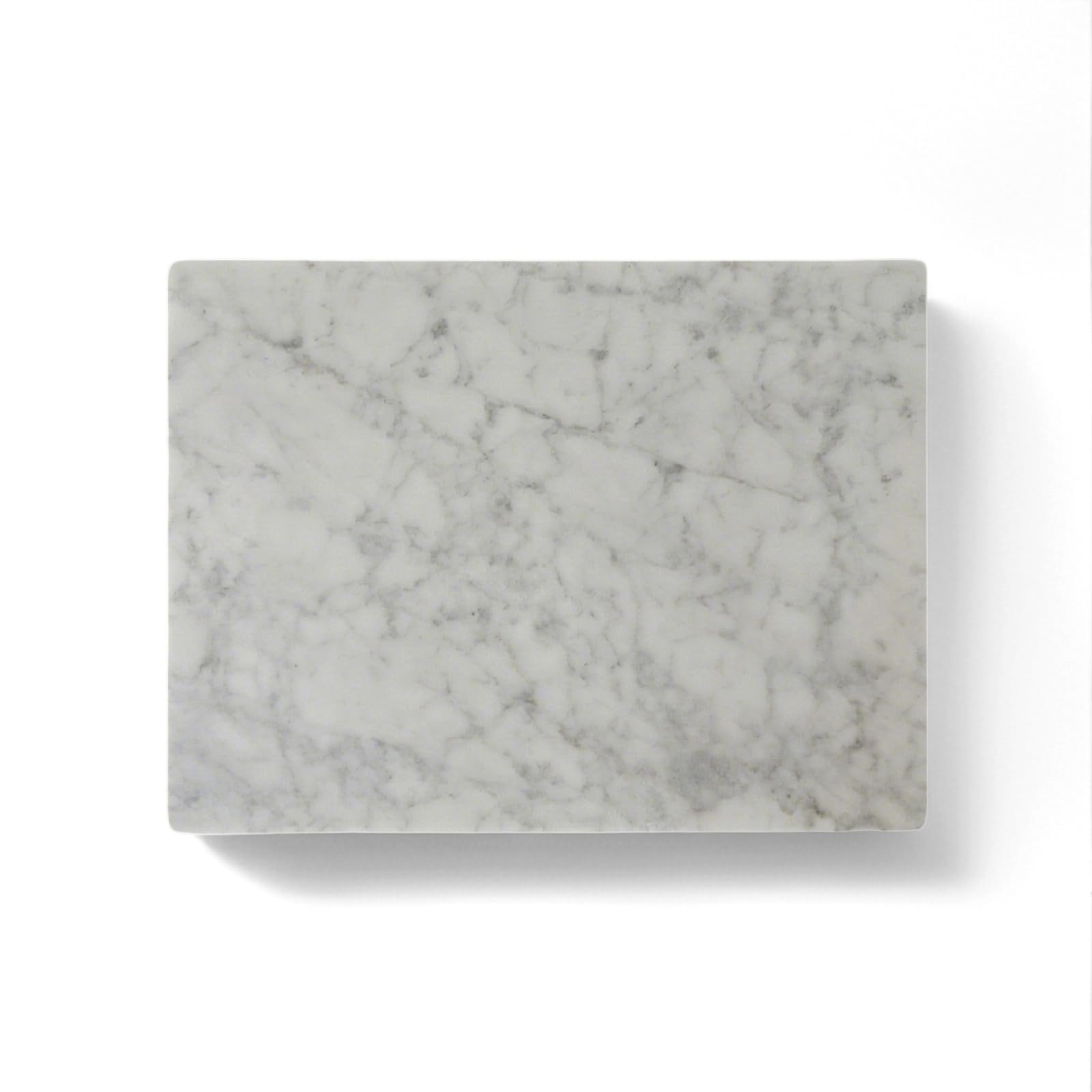 Natural Marble Cutting Board- 16x12 Inch Kitchen Bakery Tool for Professional Chef & Baker's Tray - Marble Display for Elegant Food Presentation & Stylish Kitchen Decor (white)