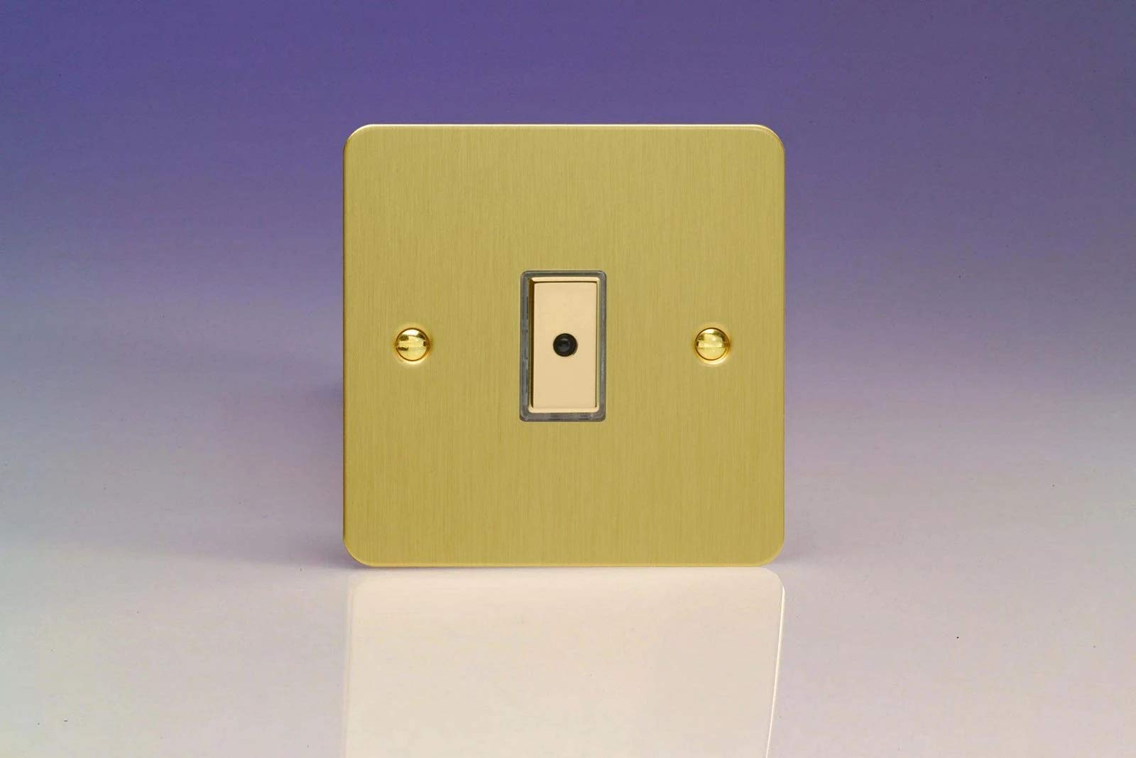 Varilight JFBE101 Ultraflat Brushed Brass 1 Gang Remote/Touch Master LED Dimmer