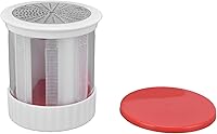 Vista 6 de Omabeta Cheese Grater Home Kitchen Portable Stainless Steel Vegetable Shredder - Red + White