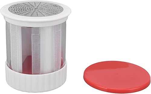 Miniatura 6 de Cheese Grater Home Kitchen Portable Stainless Steel Vegetable Shredder - Red + White