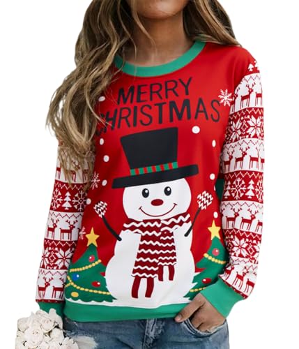 Barlver Women Christmas Fleece Sweaters Long Sleeve Fuzzy Sweatshirts Holiday Graphic Shirts 1 Barlver Women Christmas Fleece Sweaters Long Sleeve Fuzzy Sweatshirts Holiday Graphic Shirts