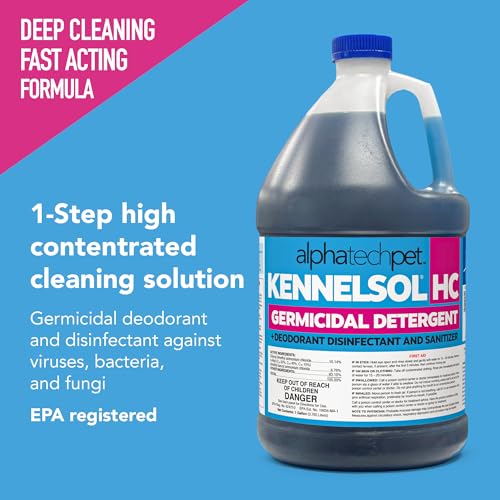 Image of ATP KennelSol HC 1-Step High Disinfectant Cleaner for Kennels, 1 Gallon | EPA-Registered, super-high concentration formula, industrial-strength detergent and deodorizer for veterinary clinics