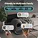HHOLOVE TYPro Self Cleaning Cat Litter Box Automatic Hands-Free Smart Robot self Cleaning Cat Litter Box for Multiple Cats with APP Control Safe with Litter Mat Waste Bags and Deodorizer Dark Grey