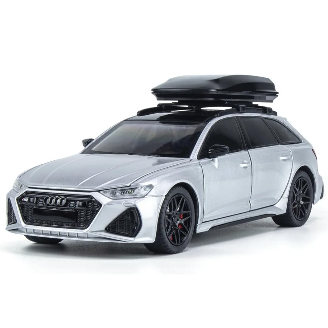 PLUSPOINT Diecast Audi RS6 Avant Toy Car 1:24 Scale Model Pull Back Vehicles Alloy Supercar with Lights and Sound for Car Dashboard,Kids,Adult (B0CTCPZM2B) Amazon Price History, Amazon Price Tracker