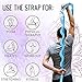 TECEUM Stretching Strap for Yoga & Physical Therapy – 10 Loops – Non-Elastic Leg Stretch Straps for Stretching, Exercising, Pilates, Post-Injury Rehabilitation for All Levels – Men & Women