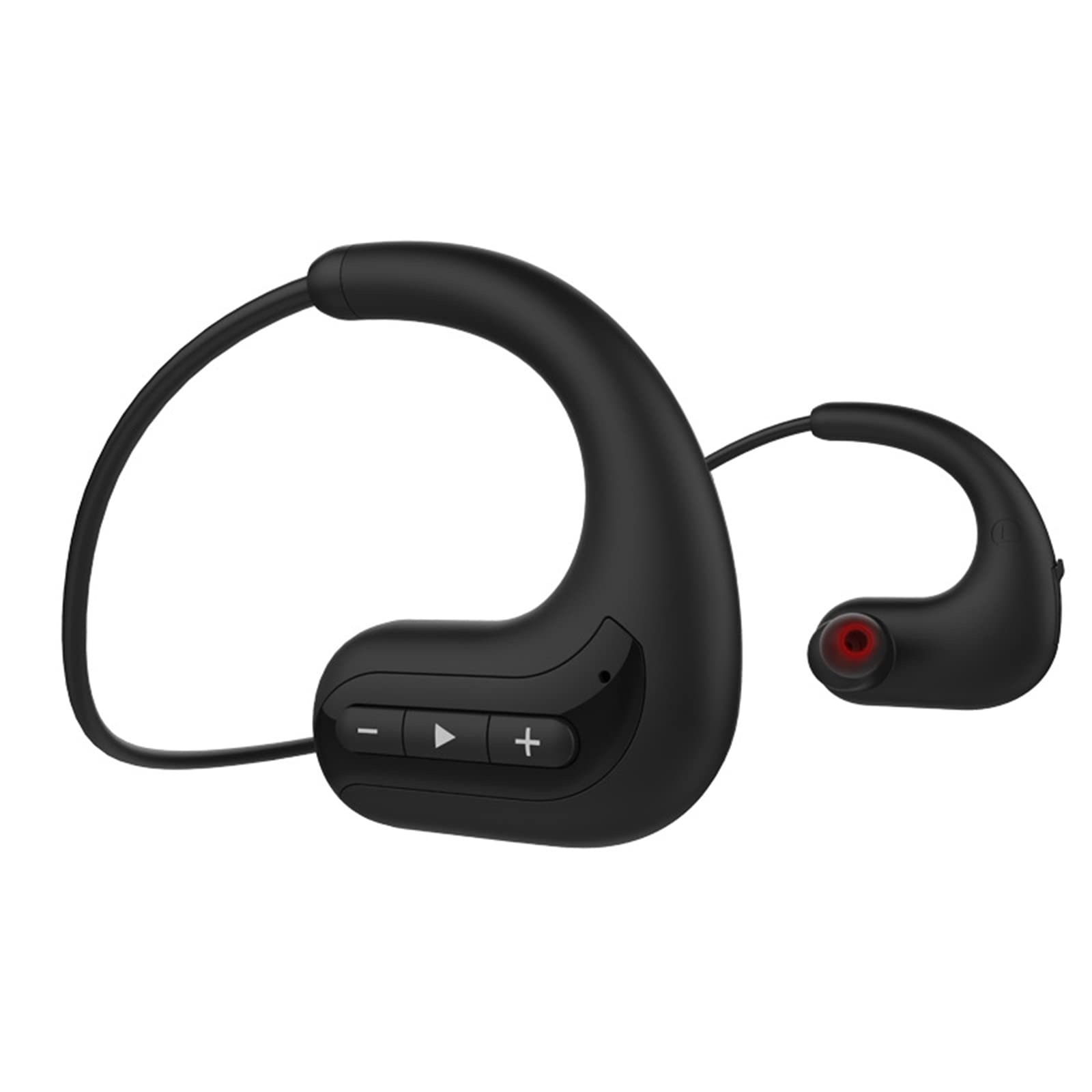 Bezprzewodowe słuchawki Bluetooth 8 GB IPX8 Wodoodporny odtwarzacz muzyczny MP3 Pływanie Nurkowanie Sportowy zestaw słuchawkowy,Black