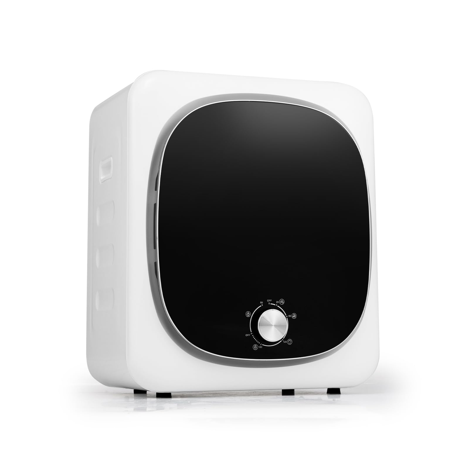 SOARS Mini Asciugatrice 800 W, Asciugatrice Pompa di Calore Capacità 2,5 KG, 5 Modalità di Asciugatura, Timer 0-180 Mins, Protezione da Surriscaldamento e Surcorrente, 48 X 40 X 56 CM (Classico)