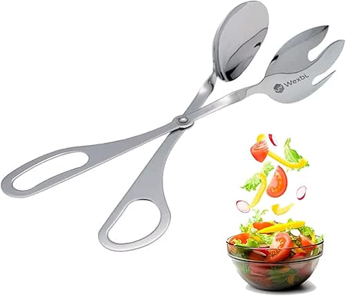Salad Tongs 10-Inch – Heavy Duty Stainless Steel Serving Tongs