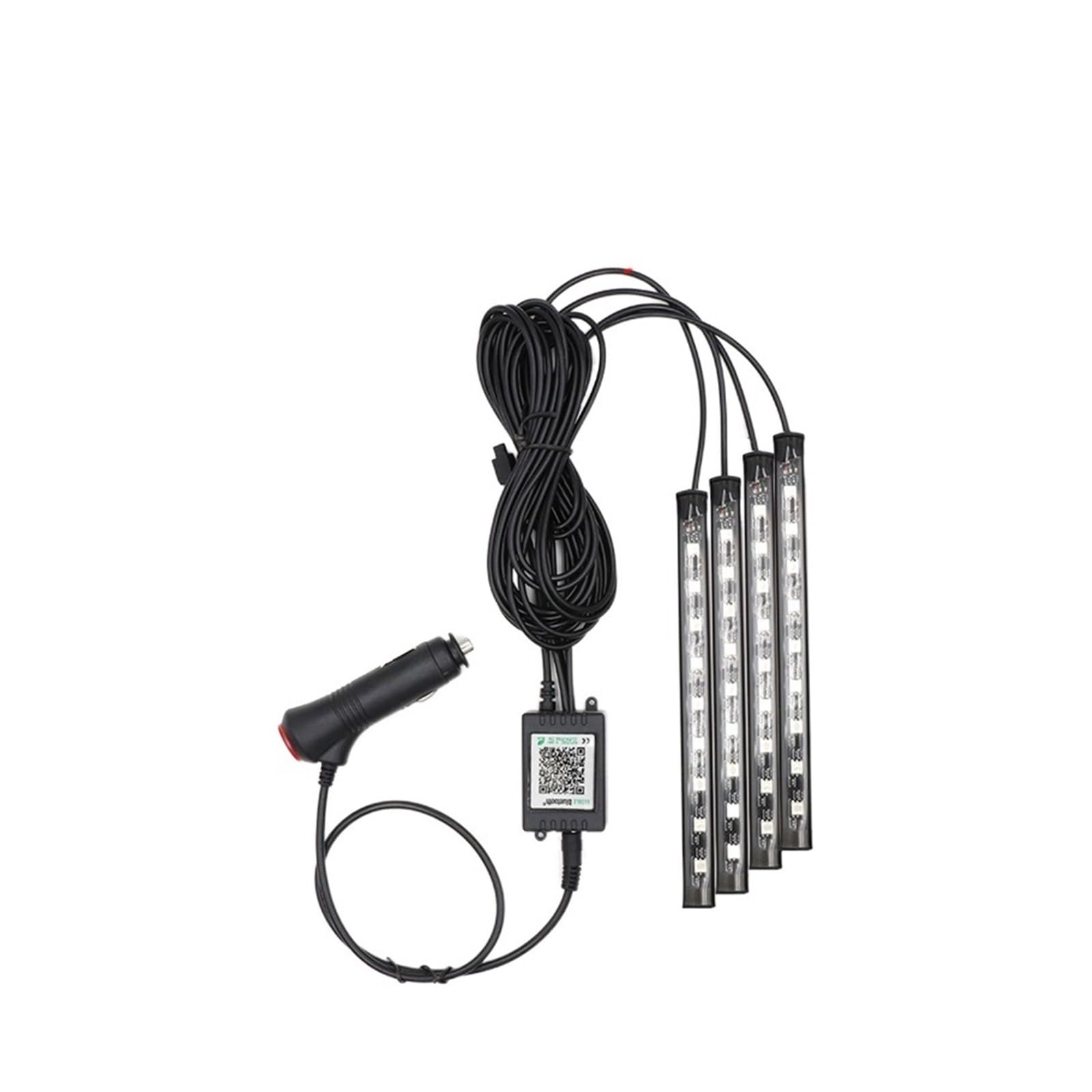 XCZPRKMXY LED Car Foot Light Ambient Lamp with USB Wireless Remote Music Control Multiple Modes Automotive Interior Decorative Lights(36 Cigarette APP)