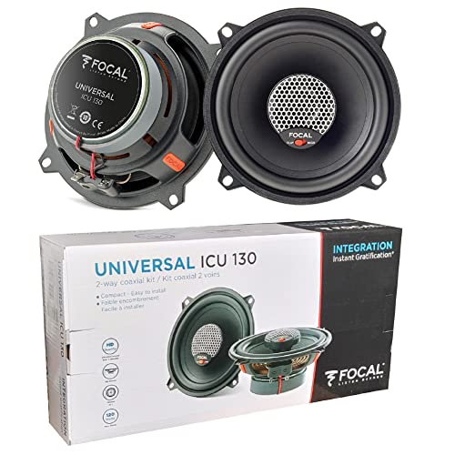 KIT Set pour Focal Universal ICU 130 ICU130 2 Haut-parleurs coaxiaux 2 Voies de 13 cm 130 mm 5