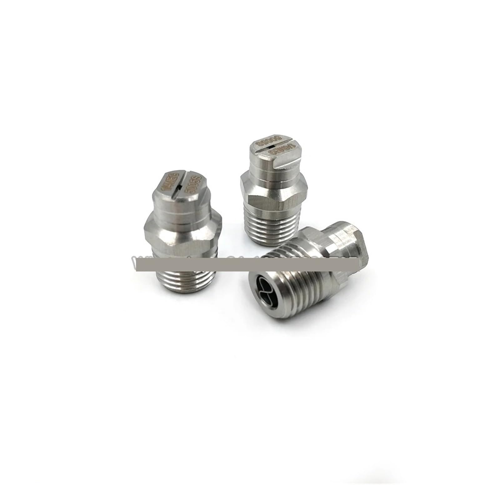 Stainless Steel High Pressure Fan Nozzle, High Pressure Flat Fan Spray Nozzle 1/4" Stainless Steel Road Sweeper Cleaning(1 of 4 Meg 1504)