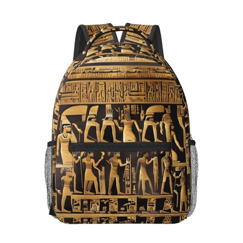 Sac à dos voyage avec imprimé égyptien pour ordinateur