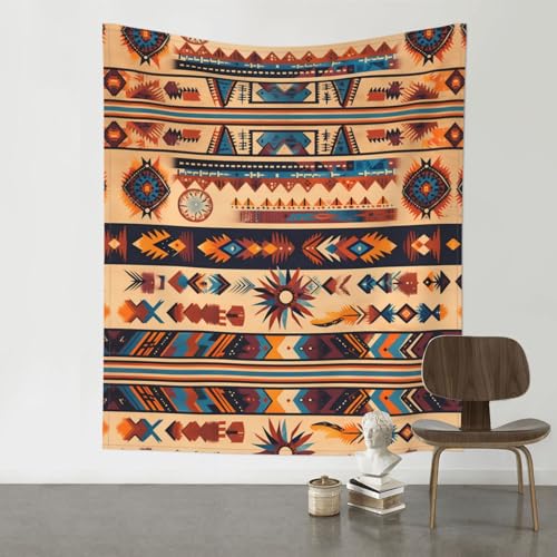 Tapisserie amérindienne avec motifs de décoration intérieure de salon