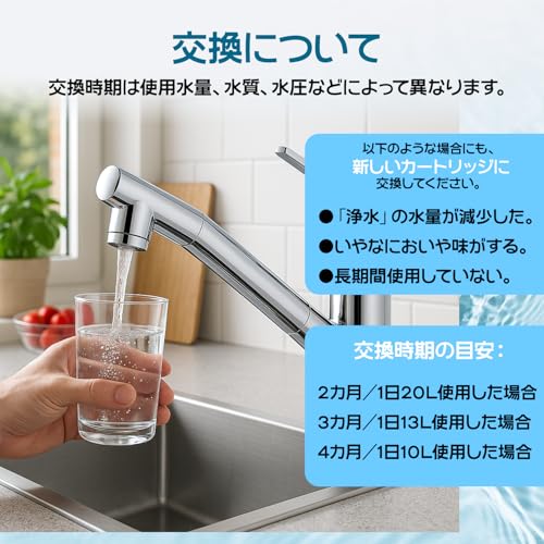 JOYDEF タカギ互換 浄水器カートリッジ 高除去性能タイプ