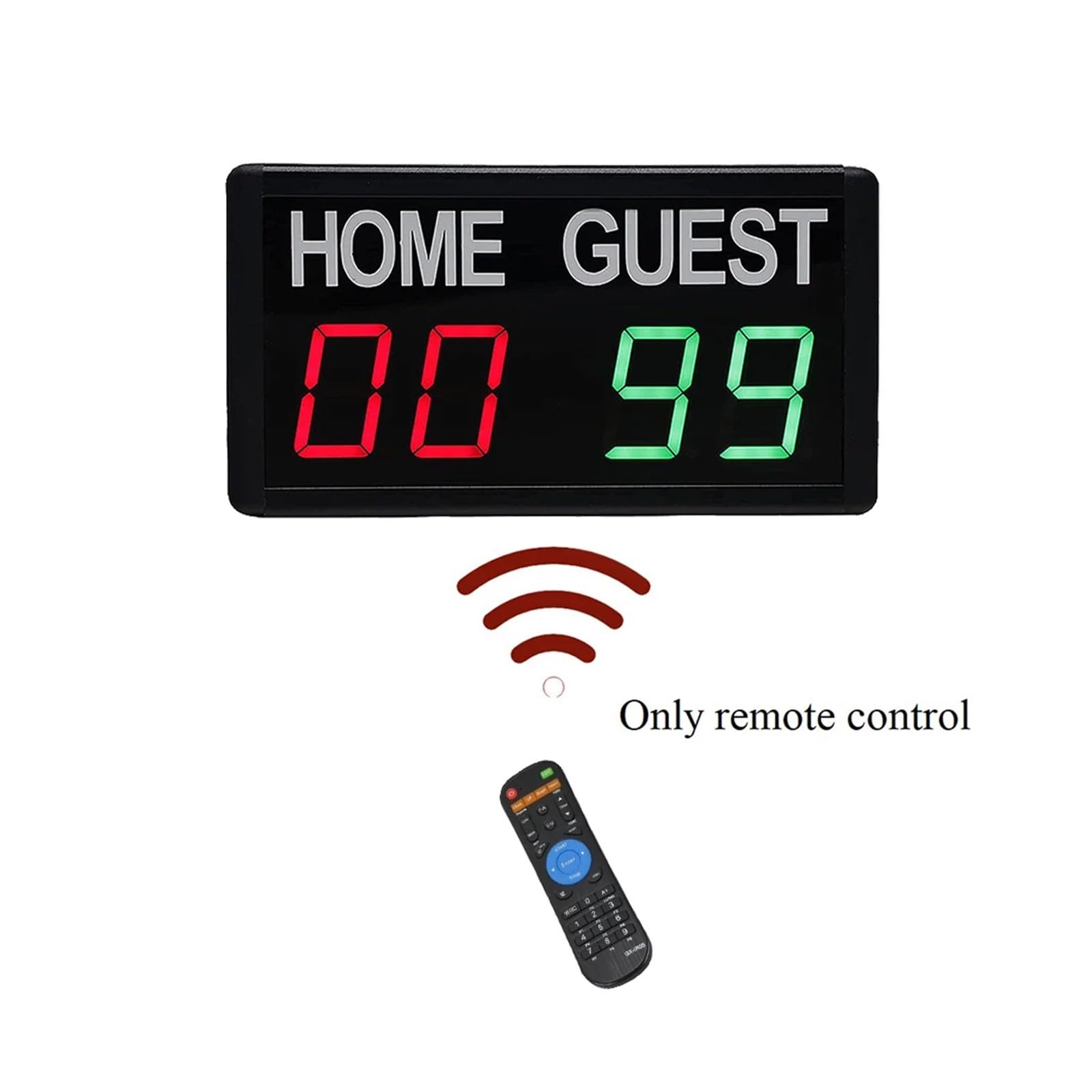 Tabellone segnapunti elettronico da Tavolo Portatile, tabellone LED Digitale for Ping Pong, Badminton, punteggi 1-99