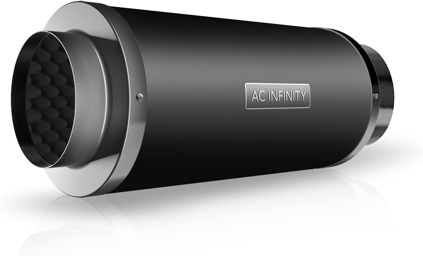 AC Infinity Inline Duct Fan Silencer, 150mm Noise Reduction Muffler Blower Silencer for Indoor Hydroponics Grow Tent Ventilation Systems, 6-Inch
