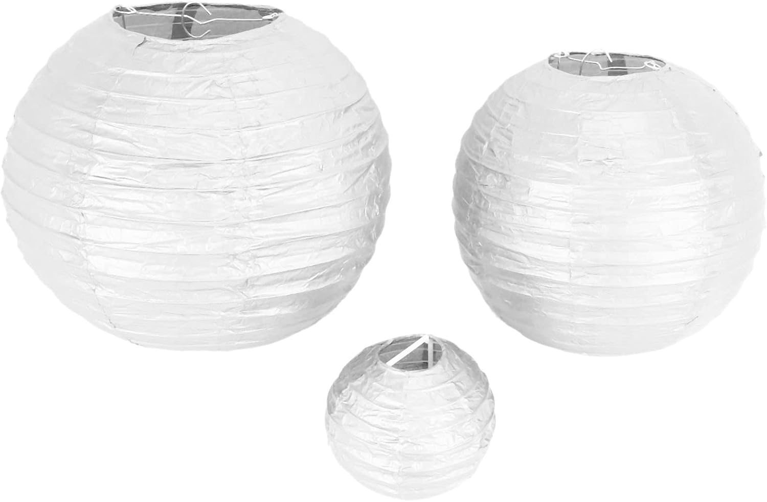 Decorative Party Paper Lanterns 60 Pcs Gold White Black Round Japanese/Chinese Lantern Lanterne Papier