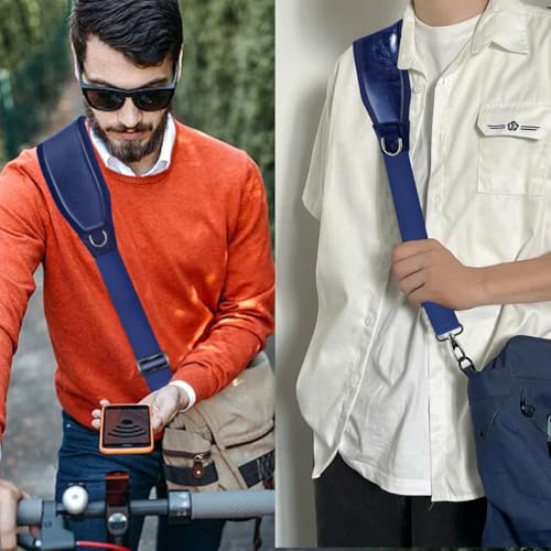 Image of ZINZ 3D Air Cushion Bag Strap 59 inch Adjustable Belt with Fixed Ultra-Thick Padded & Dual Clasps & Swivel Hooks, Breathable and Comfort Strap for Bags,Blue