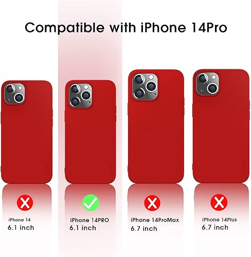 Miniatura 10 de X-level Funda compatible con iPhone 14 Pro, delgada, ultrafina, serie Guardian, revestimiento de TPU suave con acabado mate, ligera, antiarañazos,