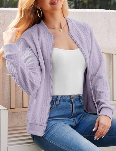 Image of WROLEM Zip Up Sweatshirts for Women Casual Outfits Cardigan Outerwear Trendy Winter Jackets Coat
