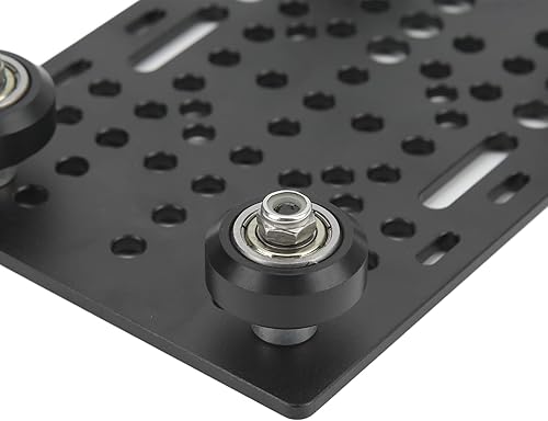 Miniatura 7 de Placa de pórtico de aluminio, placa de pórtico de alta resistencia, placa de pórtico, impresora 3D anodizada negra, guía universal lineal para