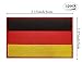 3Pack Germany Flag - German Flags, Tactical Flag Embroidery for Hats, Bags, Jackets, Clothes Patch
