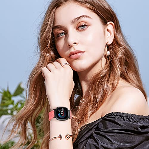 Pack de 5 correas Solo Loop de nylon compatibles Fitbit Sense miniatura 6