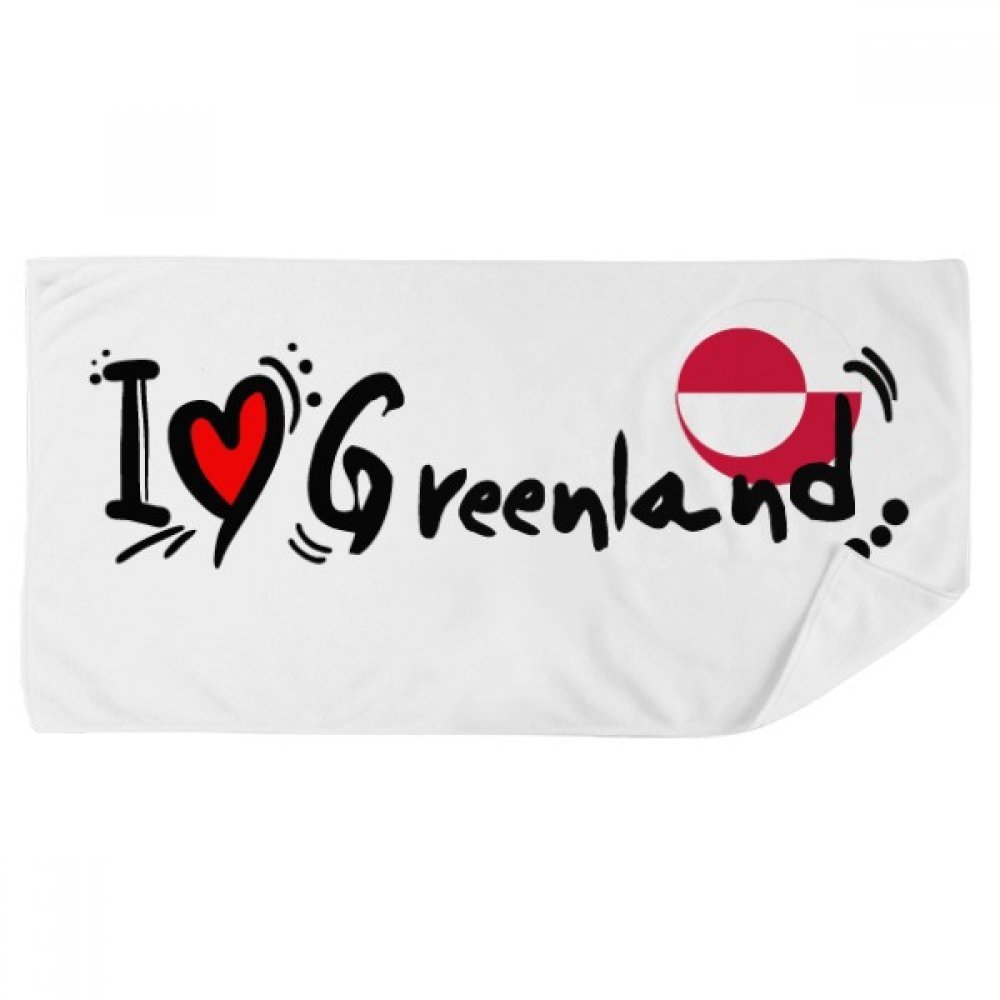 Serviette de bain Groenland doux gant de toilette multicolore 35x70cm