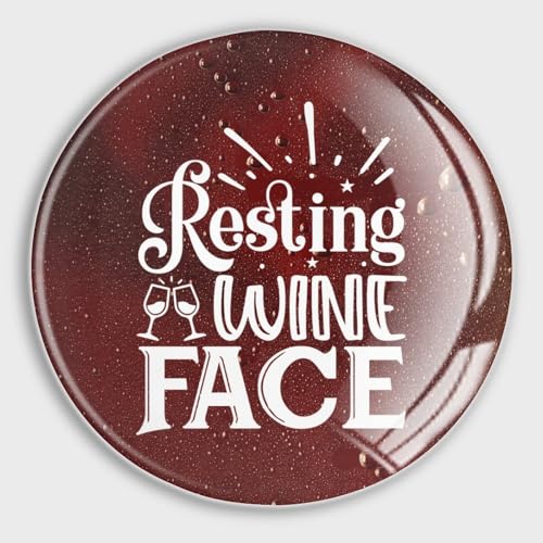 Freecustom Imanes magnéticos para nevera con cara de vino en reposo para nevera, copa de vino blanco, imanes pequeños con citas, imanes de nevera para pizarra blanca, nevera, cocina, oficina
