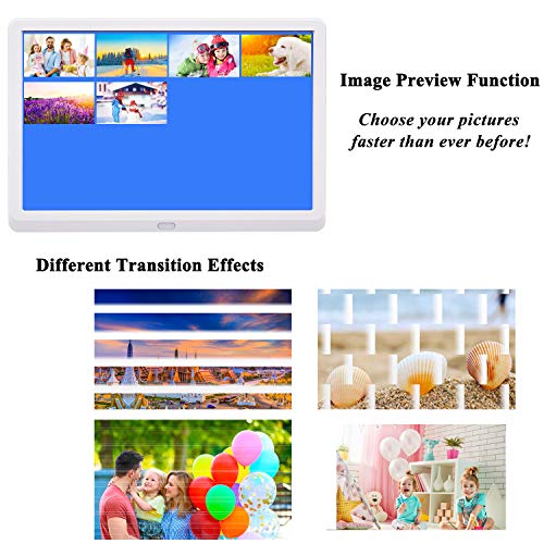 Image of Atatat 10 Inch Digital Photo Frame with 1920x1080 IPS Screen, Digital Picture Frame with 1080P Video, Music, Slideshow, Adjustable Brightness, Auto Rotate, Photo Deletion, Remote, Support SD Card,USB