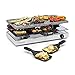 Produktbild Klarstein Gourmette Raclette mit Naturstein-Platte - Raclette-Grill, Party-Grill, 8 Personen, 1200 Watt, Thermostat, stufenlos regulierbar, Edelstahl-Gehäuse, 3-Etagen, inkl. Zubehör, silber