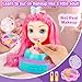 Kryonixty 4-in-1 Doll Head for Hair Styling Kids-9Inch,41pcs Hair Salon Toys Makeup Kit Princess Accessories Pretend Play Toys Birthday Gifts for 3-8 Year Old Girls