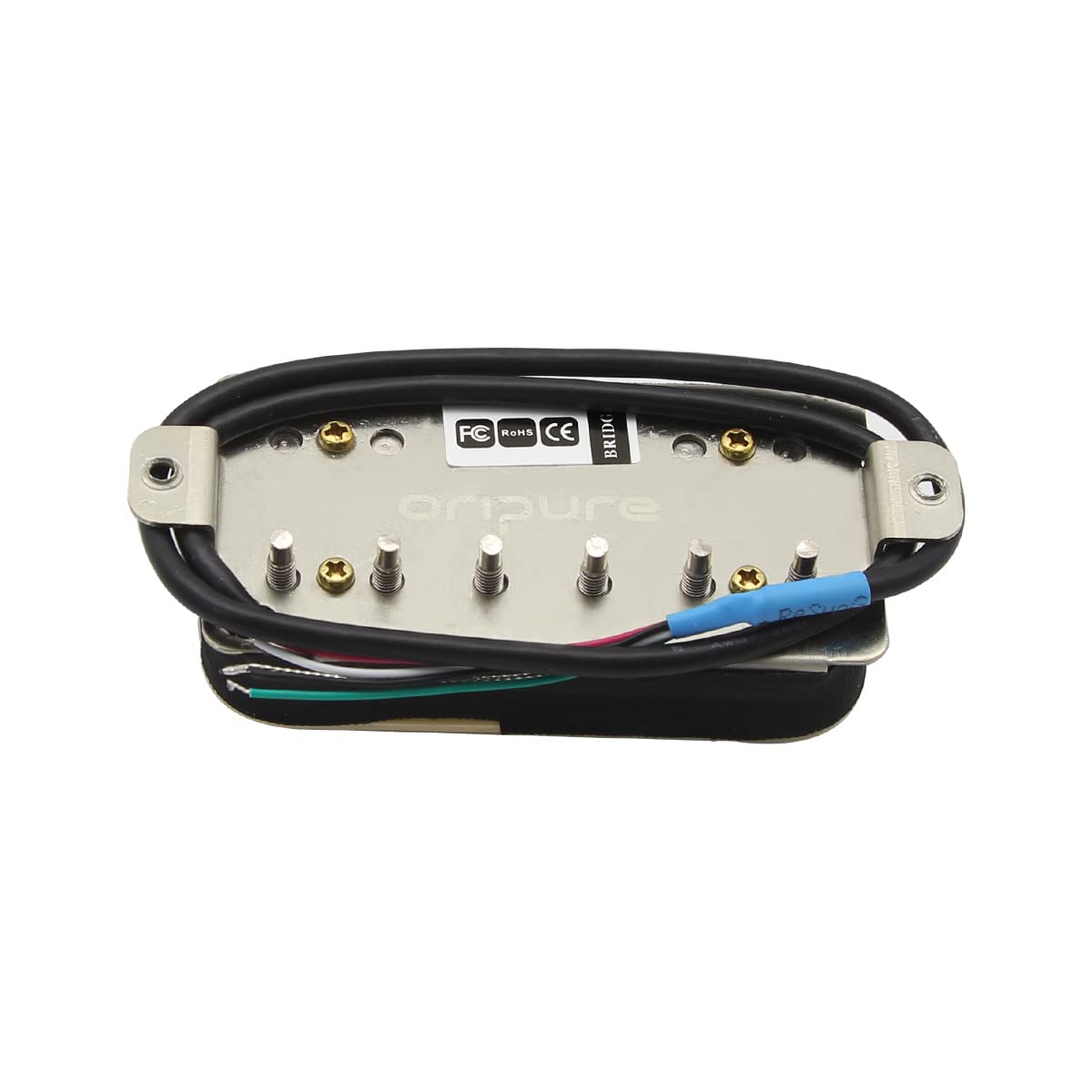 OriPure Vintage Tone Alnico 2 Overwound Open Style Humbucker Pickups steg Tonabnehmer für E-Gitarre, Zebra
